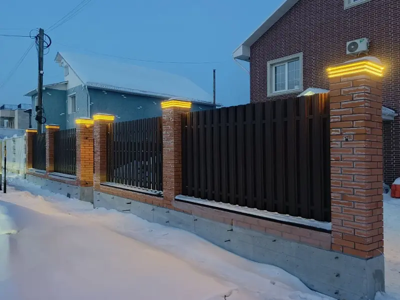 Установка забора
